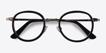 Noir Bourgeois -  Vintage Métal Lunettes de vue