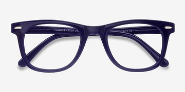Bleu marine  Flurries -  Vintage Plastique Lunettes de vue