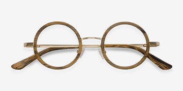 Brun Roaring -  Vintage Acetate, Metal Lunettes de vue