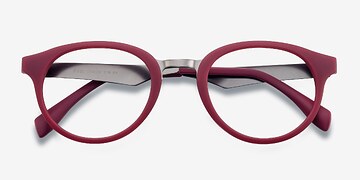 Matte Burgundy Aisu -  Coloré Plastique Lunettes de vue