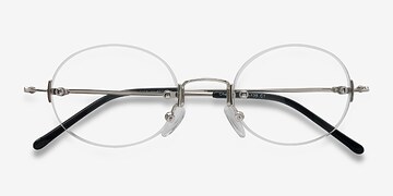 Argenté Charm -  Légèreté Métal Lunettes de vue