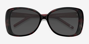 Black Red Marilyn -  Vintage Acétate Lunettes de soleil