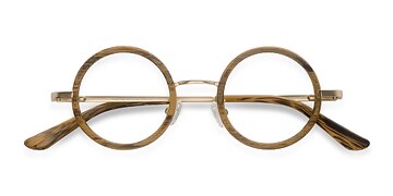 Brun Roaring -  Vintage Acetate, Metal Lunettes de vue