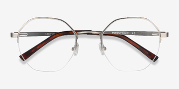 Argenté Cowen -  Mode Métal Lunettes de vue