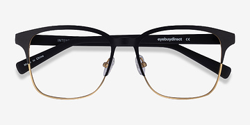 Matte Black/Golden  Intense -  Geek Acetate, Metal Lunettes de vue