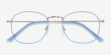 Blue & Gold Keith -  Classiques Métal Lunettes de vue