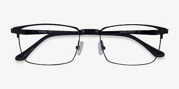 Noir Evans -  Plastic, Metal Lunettes de vue