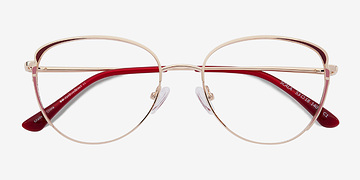 Gold Burgundy Scala -  Métal Lunettes de vue