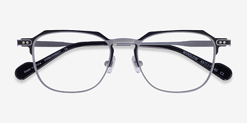Matte Silver Black Winslow -  Alliage d’Aluminium Lunettes de vue