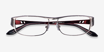 Gunmetal Black Red Pro -  Métal Lunettes de vue