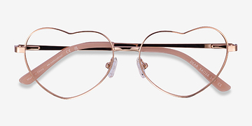 Shiny Rose Gold Dear -  Métal Lunettes de vue
