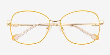 Yellow Gold Maude -  Métal Lunettes de vue