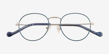 Shiny Silver Blue Wondrous -  Métal Lunettes de vue