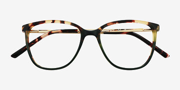 Tortoise Green Aroma -  Métal Lunettes de vue