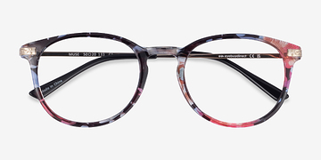 Blue Floral Muse -  Mode Plastic, Metal Lunettes de vue