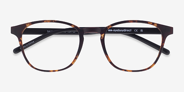Swirled Amber Saunter -  Coloré Plastique Lunettes de vue