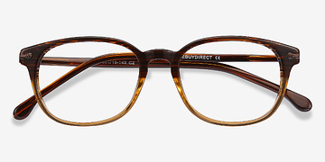Brown Striped Nova -  Acétate Lunettes de vue