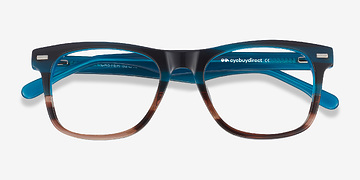 Blue Striped Caster -  Geek Acétate Lunettes de vue