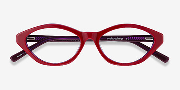 Raspberry & Purple Passion -  Vintage Acétate Lunettes de vue