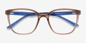 Clear Brown & Blue Identical -  Geek Plastique Lunettes de vue