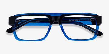 Black Clear Blue Sid -  Acétate Lunettes de vue