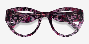Red Floral Angelica -  Acétate Lunettes de vue