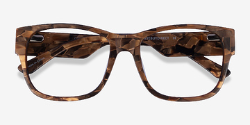 Brown Floral Gemma -  Acétate Lunettes de vue