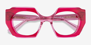 Crystal Red Pink Intention -  Acétate Lunettes de vue