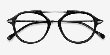 Black Gunmetal Terminal One -  Acetate, Metal Lunettes de vue
