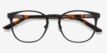 Noir Resonance -  Vintage Acetate, Metal Lunettes de vue