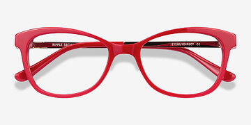 Rouge Ripple -  Vintage Acetate, Metal Lunettes de vue