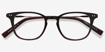 Rouge Candor -  Légèreté Métal Lunettes de vue