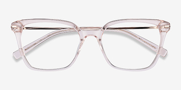 Clear Beige Dearly -  Mode Acetate, Metal Lunettes de vue