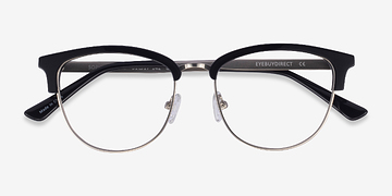 Black & Silver Sophisticated -  Acetate, Metal Lunettes de vue