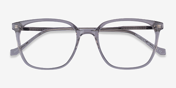 Clear Gray Silver Confident -  Métal Lunettes de vue