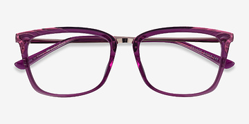Purple Gold Grande -  Coloré Métal Lunettes de vue