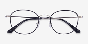 Black Silver Kogarashi -  Métal Lunettes de vue