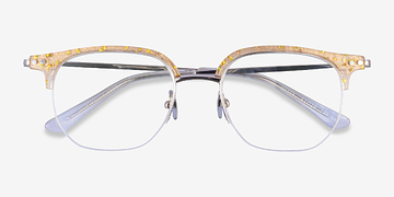 Clear Yellow Silver Witty -  Métal Lunettes de vue
