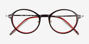 Black Burgundy Silver Reily -  Métal Lunettes de vue