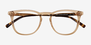 Clear Light Brown Vinyl -  Métal Lunettes de vue