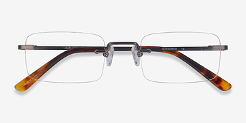 Gunmetal Simplicity -  Métal Lunettes de vue