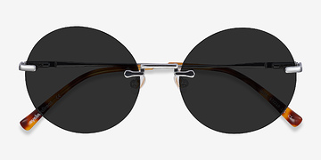 Argenté Wise -  Métal Lunettes de soleil