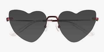 Shiny Red Priya -  Métal Lunettes de soleil