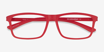 Matte Red Team -  Plastique Lunettes de vue