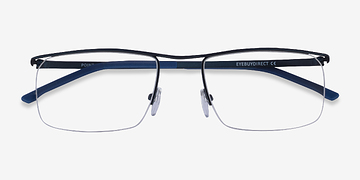 Bleu marine  Point -  Métal Lunettes de vue