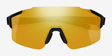 Noir Combat -  Plastique Lunettes de soleil