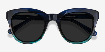 Blue Striped Tropic -  Acétate Lunettes de soleil
