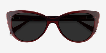 Clear Red Lamarr -  Acétate Lunettes de soleil