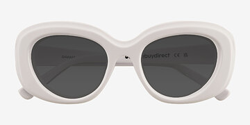 Cream White Damast -  Écoresponsables Lunettes de soleil