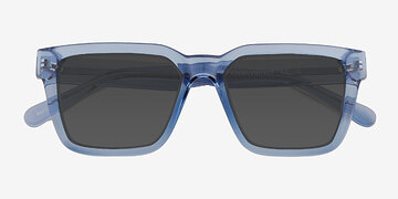 Clear Blue Zoink -  Plastique Lunettes de soleil